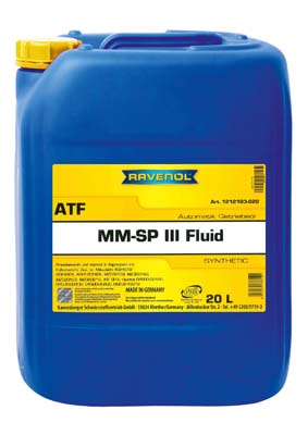 Трансмиссионное масло ravenol atf mm sp-iii fluid (20л) new